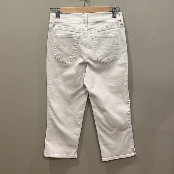 NYDJ Crop White Denim Jeans - Picture 3 of 5